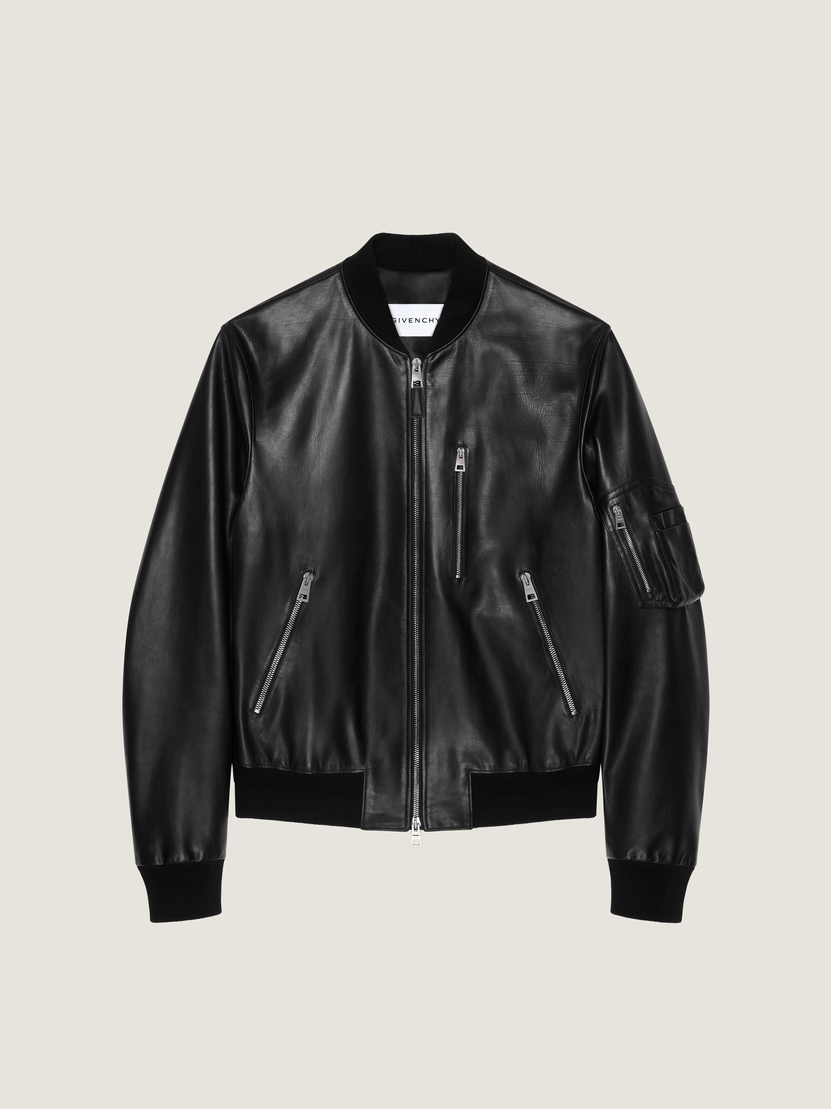 Aviator jacket in leather